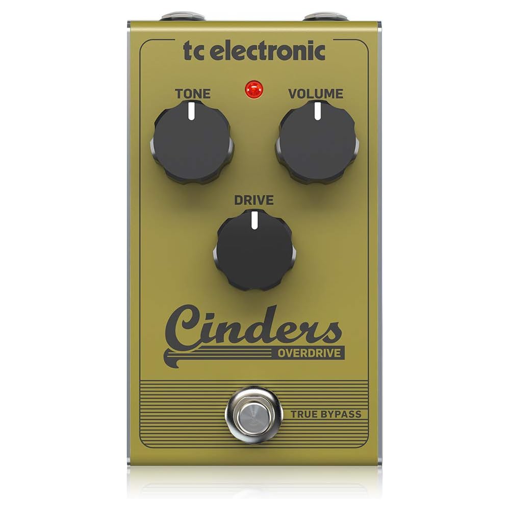 tc electronic Analog Overdrive Pedal - Analog Circuitry, Picking Nuance Response, Tube-like Sound - CINDERS OVERDRIVE YELLOW