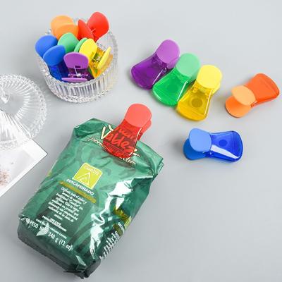 Beutelclips Lebensmittel-Chip-Snackbeutel-Verschlussclips Farbige Kühlschrankmagnetclips Luftdichte Clips für die Aufbewahrung in der Küche zu Hause