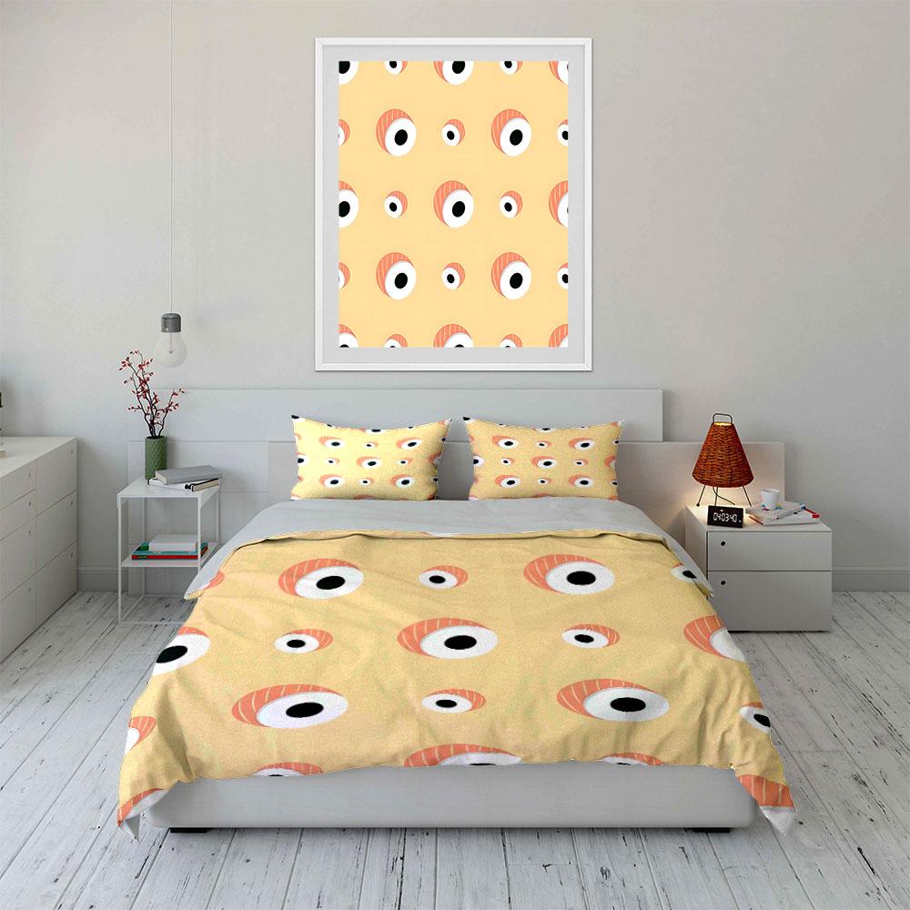 "Playful floating eyescape." Bedding sets Duvet covers Pillowcases(1* Duvet Cover 2* Pillowcases without duvet insert)