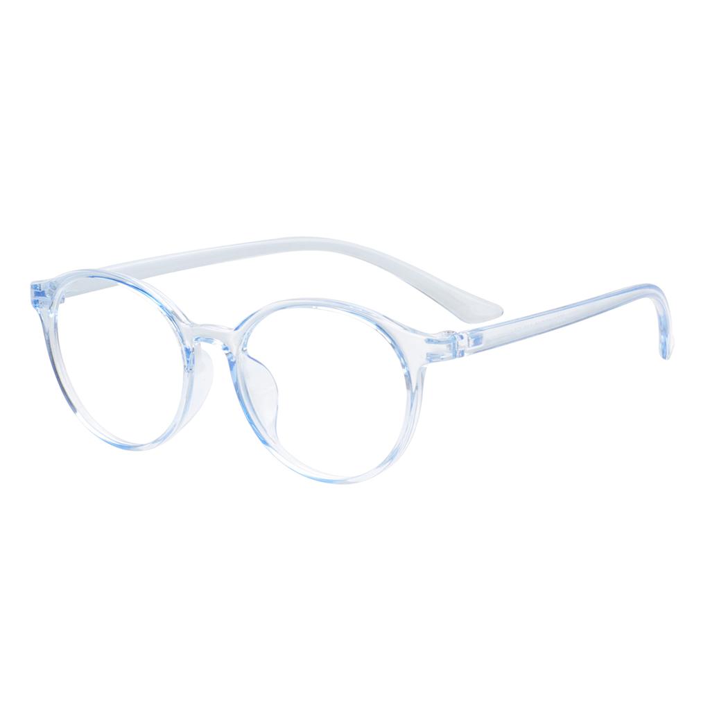 Men And Women Plastic Lightweight Full Rim Eyeglasses Round Colorful Transparent Glasses Frame For Optical Prescription Lenses