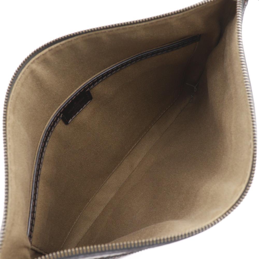 Louis Vuitton Sac Plat Schultertasche M92073 Utah Cafe Braun Kalbsleder Herren Gebraucht