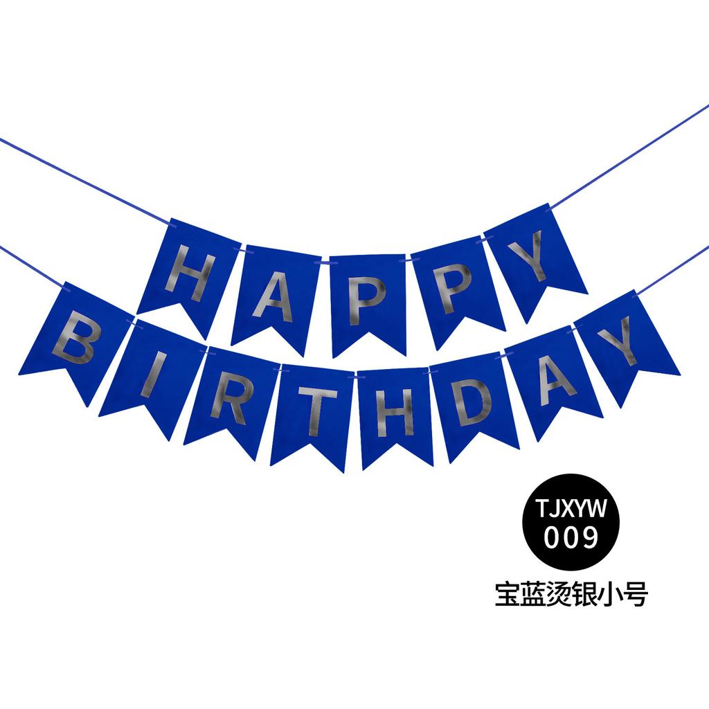 Grattis på födelsedagen Bronzing Svalstjärtsflagga Dekorativ Banner Festarrangemangstillbehör Grattis på födelsedagen Flagga