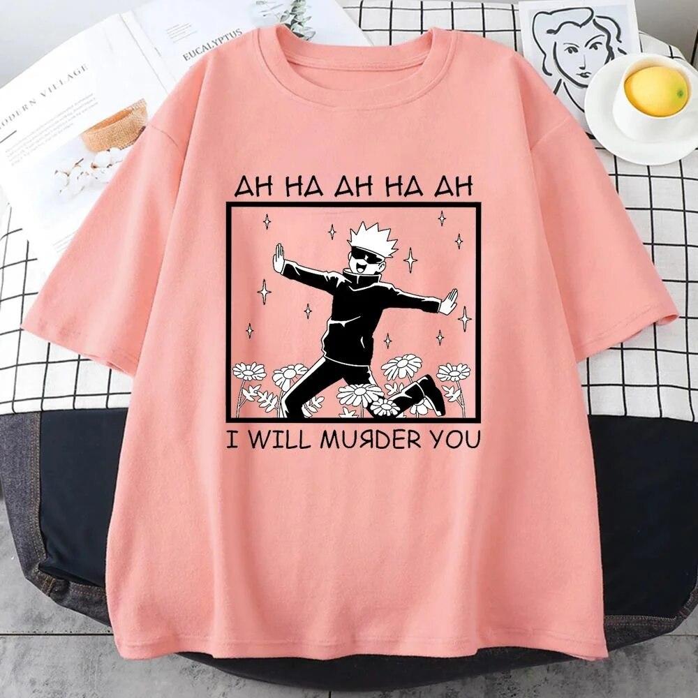 Žhavá novinka Anime Satoru Gojo tričko s grafickým potiskem pro unisex i ženy Anime Ležérní topy Personalizované cool tričko s kulatým výstřihem