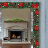 Christmas Decoration Rattan Door Hanging Encrypted Pines Cones Christmas Fireplace Staircase Christmas Number Decoration Pendant