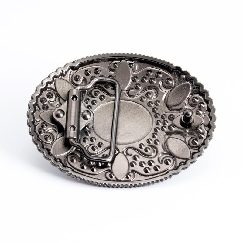 Turquoise Ethnic Oval Gemstone Belt Buckle