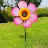 PVC Sunflower Windmill Stake Standing Lawn Flower Pinwheel  Outdoor Party Picnic Decor