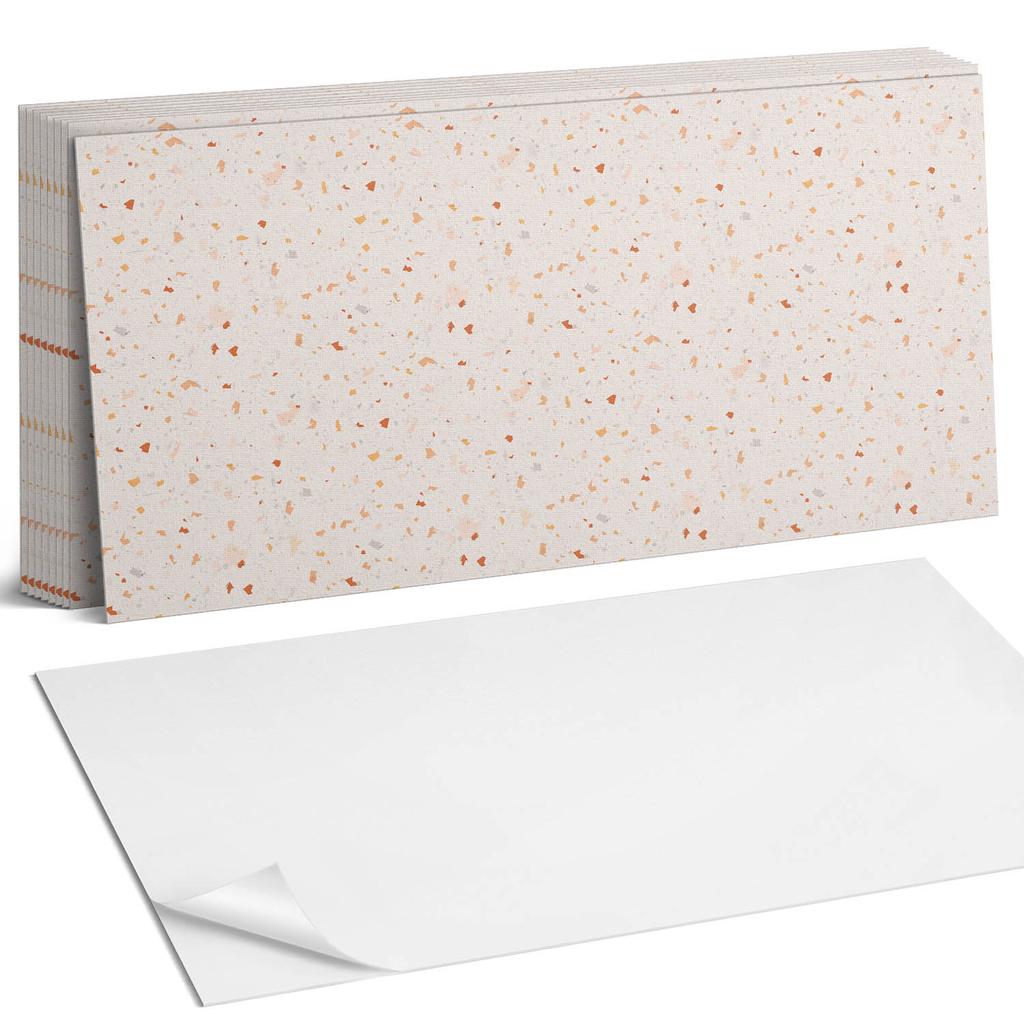 Kafelki Winylowe Z Wzorem Do Salonu Samoprzylepne Abstrakcyjny Wzór Terrazzo 10X40X20 Cm