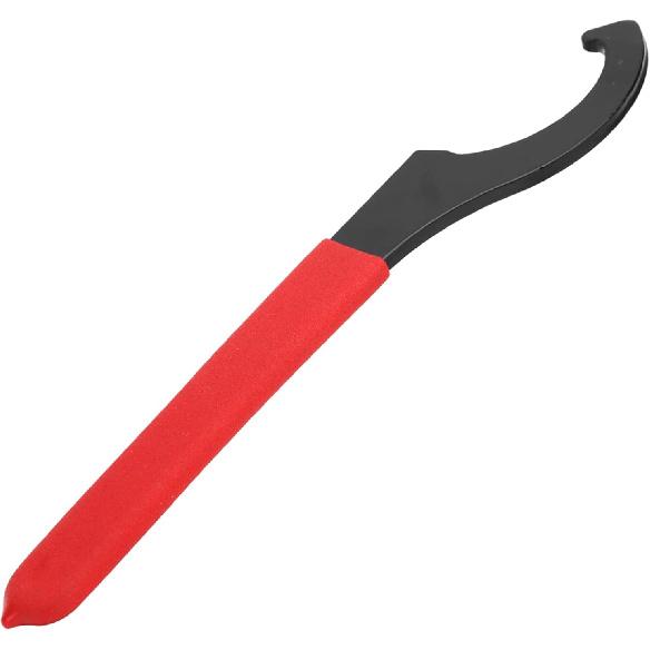 Locknut Wrench, Castle Nut Wrench, Coilover Spanner Wrench C Shape Shock Spanner Wrench High Carbon Steel Hook Wrench Tools for Suspension System and