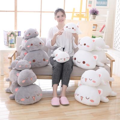 35cm Kawaii lamav kassist pehmed mänguasjad täidisega armas kassikuju armas looma padi pehmed multikakujulised mänguasjad lastele tüdrukutele jõulukingitus