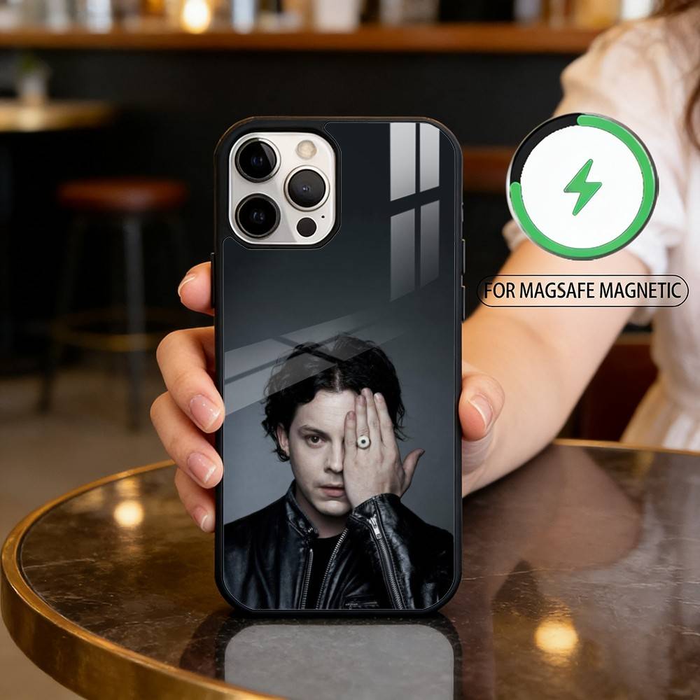

Singer J-Jack W-White Phone Case For iPhone17,16,15,14,13,12,11 Plus,Pro Max Magnetic For Magsafe Wireless Charging iPhone14PROMAX
