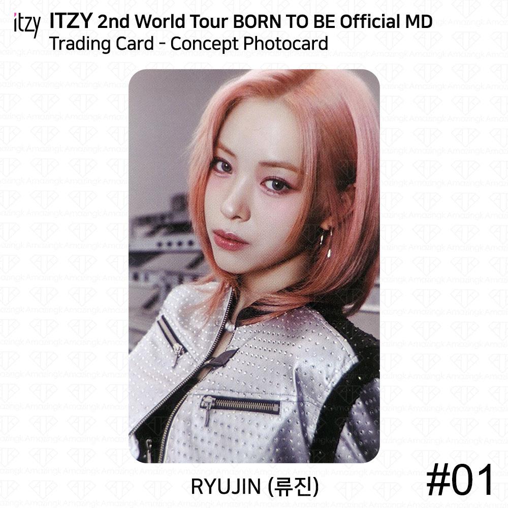 ITZY Il 2° tour mondiale è nato per essere la carta fotografica ufficiale MD Trading Card Yeji Ryujin