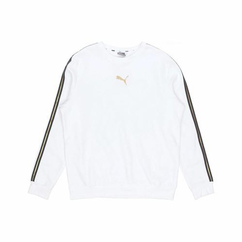 PUMA Men s White Fleece-Lined Crewneck Pullover Sweatshirt EU XL белый