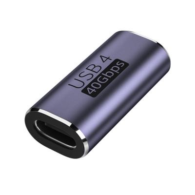 Adattatore USB4.0 40 Gbps Convertitore di ricarica rapida da USB C a tipo C da 100 W Adattatore dati USB C 8K a 120 Hz Extender
