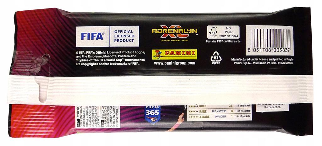 Panini Fifa 365 2024 Adrenalyn Xl Sachet Fat Pack 24 + 2 Football Cards
