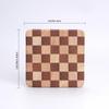 4in Wood Square Checkered Coasters Cute for Home Kitchen Table Coffee Tea Beer Bar Decor Rustic Outdoor Charcuterie Board