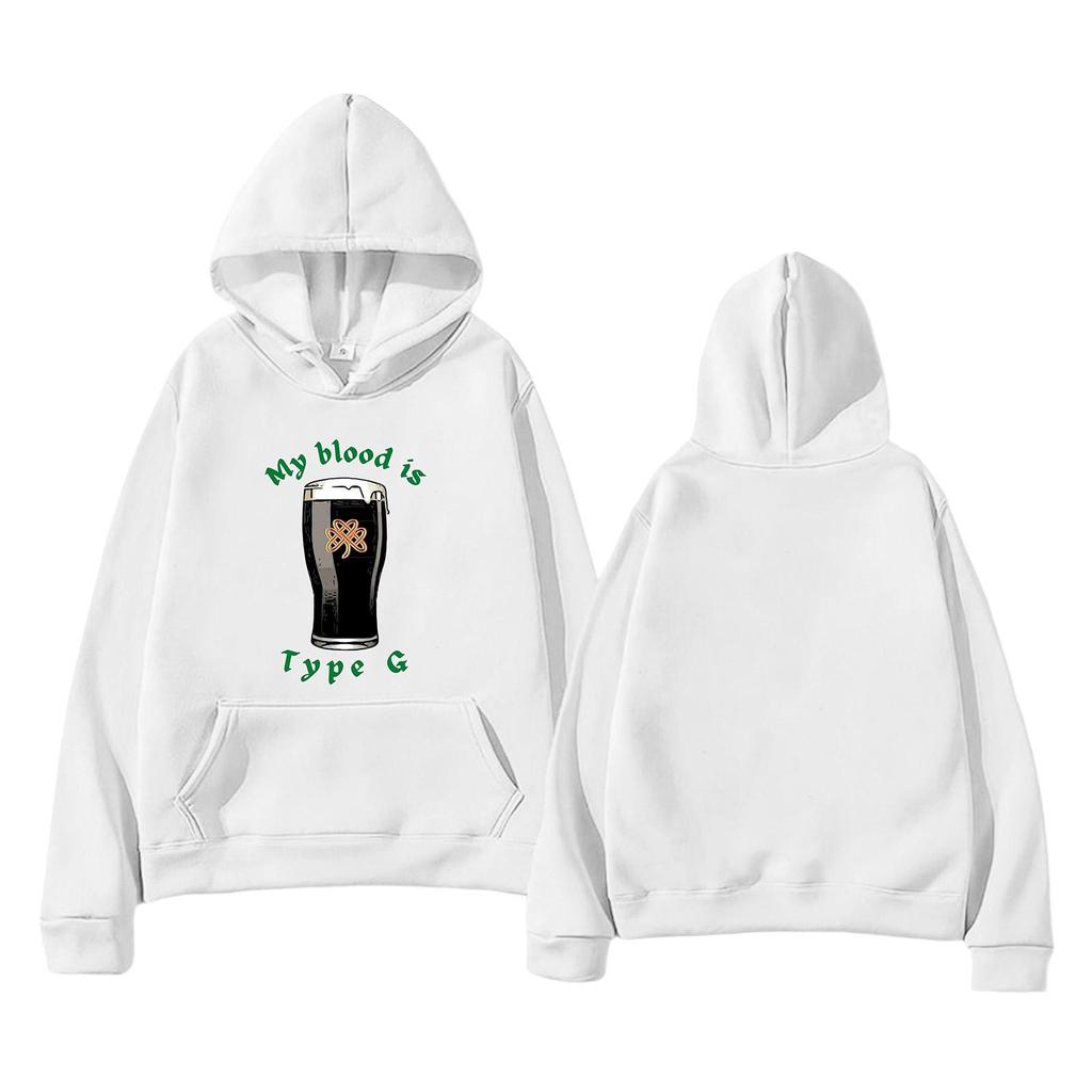 Unisex Fashion Lightweight Long Sleeve Pullover With Pockets Printed Hoodie