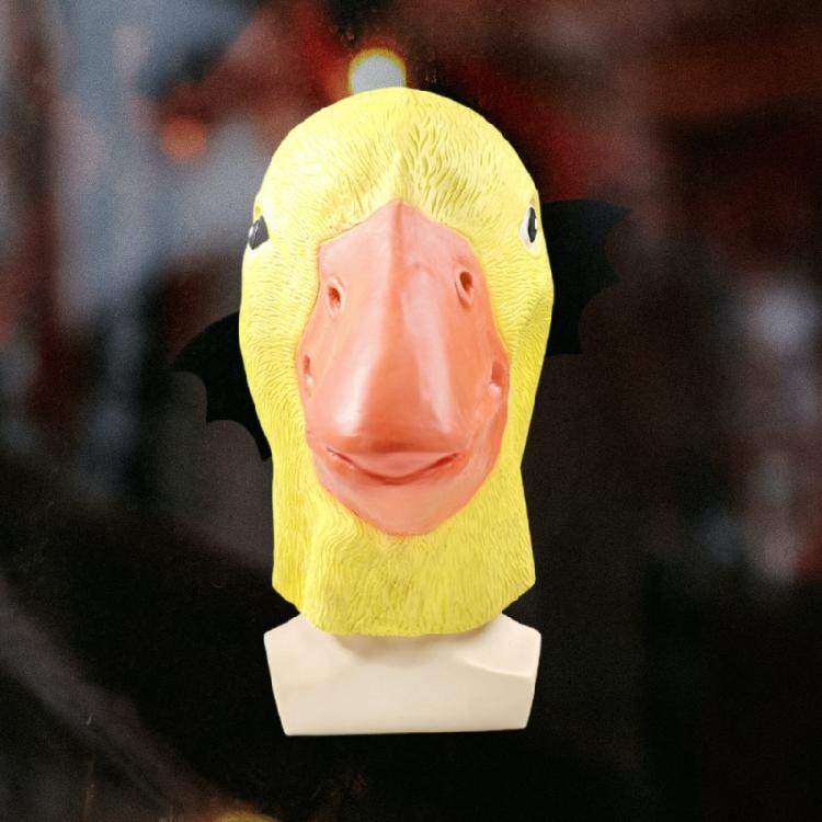 Multipurpose Animal Duck Role Play Mask Soft Latex Family Friendly Halloween Duck Accessory Costume Fun