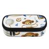 Student Pencil Case High Capacity 300D Polyester Zipper Closure with Main Pocket Mesh Layer and Removable Pen Divider for Students