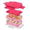 Lunch Box Leak Proof Bpa-free Bento Lunch Box for Adults Kids Multi-compartment Meal Planning Container for Work