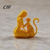 One-piece Molding Figure 3D Printed Sculpture, One-Piece Desktop Figure, Abstract Stable Sculpture Decor Woman Cat Art Ornament for Home Gift