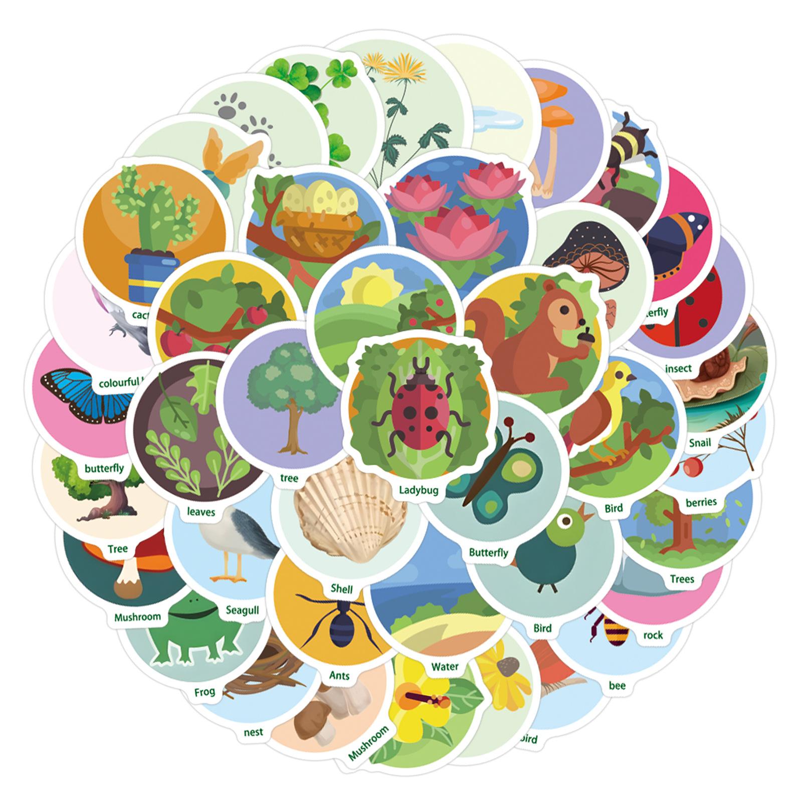 

50 New Nature Walk Scavenger Hunt Graffiti Stickers Scooter Luggage Stickers