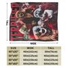 Art The Clowns Terrifier Christmas Blanket Velvet Printed  Portable Warm Throw Blankets for Sofa Travel Bedspread