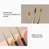 Yousheng 3Pcs Nail Brush Multifunctional DIY Double Head 3D Tips Manicure Drawing Brush for Nail Salon