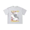 260 GSM Double Yarn 32 Count 100% Cotton Chainsaw Man V43 Denji Print Unisex Heavy Cotton T Shirt