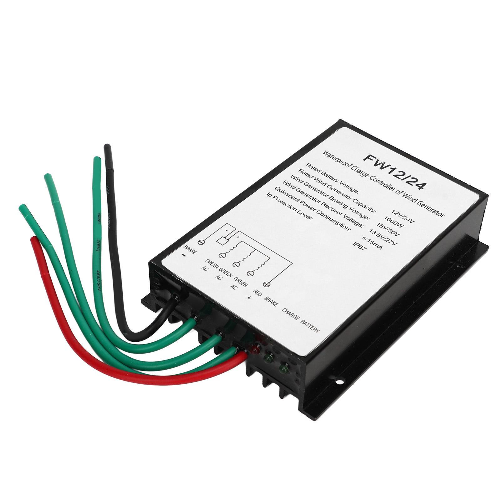 

Контроллер заряда ветряной турбины Водонепроницаемый контроллер гибридного солнечного ветрогенератора со светодиодным индикатором