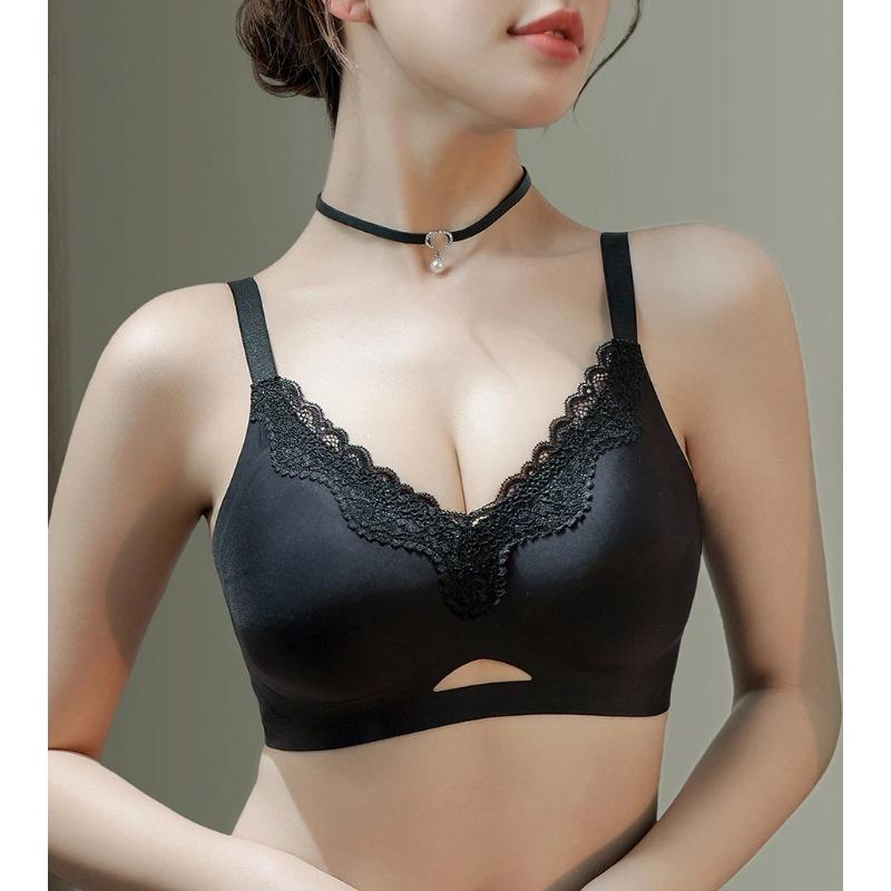 Women S Wireless Seamless Lace Thin Push Up Bra For Small Bust