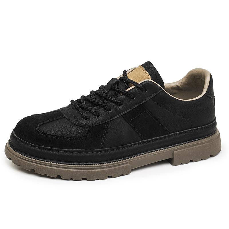 Autumn low-top Martin boots retro British casual leather shoes platform non-slip sports training board shoes