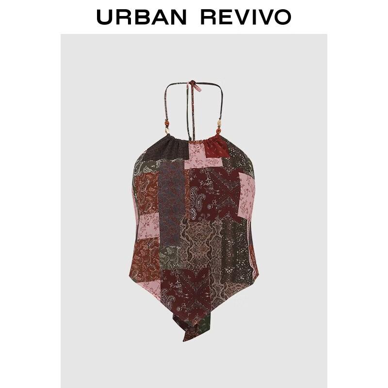 UR Women s Ethnic Print Slim Fit Crop Camisole XL