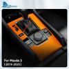 Top Suede Trim Sticker For Mazda 3 Axela BP 2019 2020 2021 2022 2023 2024 2025 Car Automatic Gear Shift Panel With Sports Button