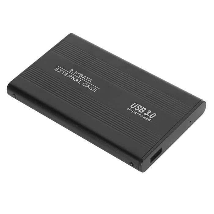 Fdit SATA-Gehäuse extern - 2,5 Zoll - USB 3.0 - 1 TB - Schwarz