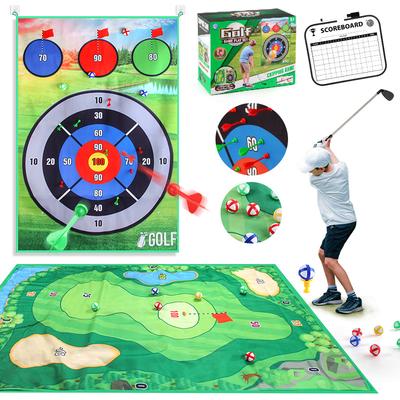 1.2 * 1.78 Meters Double-Sided Golf Game Set Double Club Darts Hitting Sports Toy