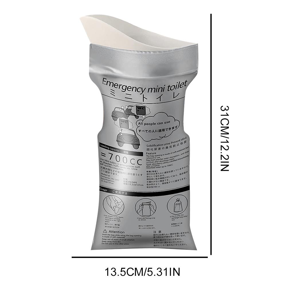 20 Stück 700 ml Einweg-Urinbeutel Pipi-Beutel Unisex Urinbeutel Tragbarer Toilettenbeutel Erbrochenesbeutel Reise-Urinbeutel für Frauen/Männer