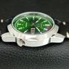 VINTAGE SEIKO 5 AUTOMATIC REFURBISHED JAPAN MENS GREEN DIAL WATCH a446674-1