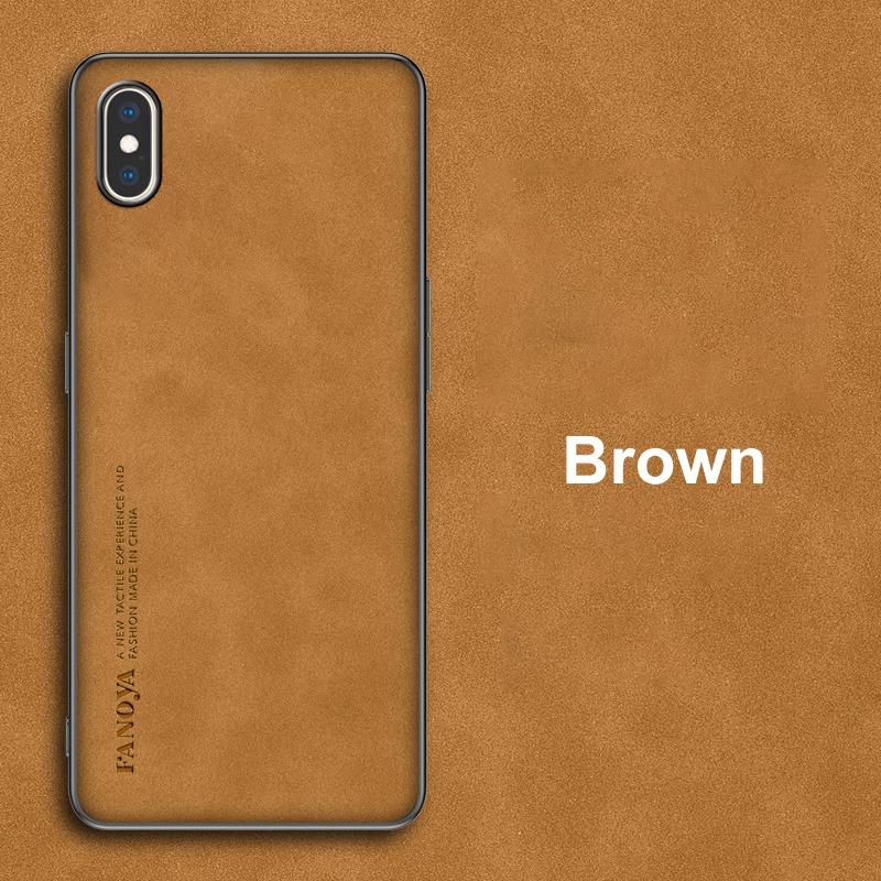 Für iPhone X XS Max Hülle Luxus PU Leder Handyhülle Für iPhone XR iPhoneX S Rückseite Matte Silikon Vollschutz Coque