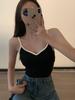 2026 Spring-Summer Women's V-Neck Cotton Camisole with Built-in Bra, Slim Fit Inner/Outer Wear
