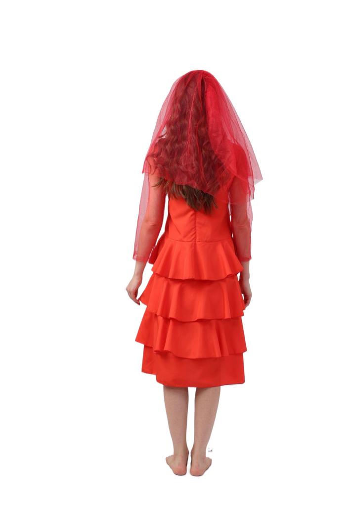 Beetlejuice Sorcerer Halloween Role-Playing Red Striped Suit & Skirt