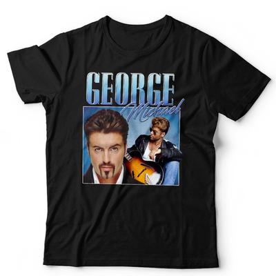 T-shirt George Michael Apprezzamento Unisex Omaggio Rievocativo Addio al Celibato/Nubilato
