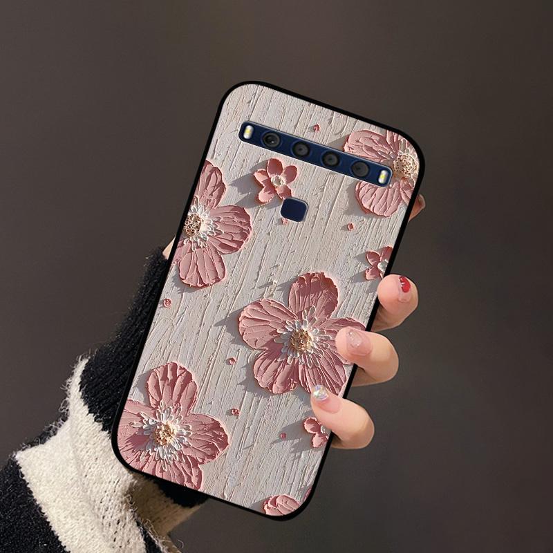 For TCL 10 Lite Case Silicon TPU Flower Landscape Phone Cases On for TCL 10L T770H T770B Portector Soft Cover 10Lite 4187U