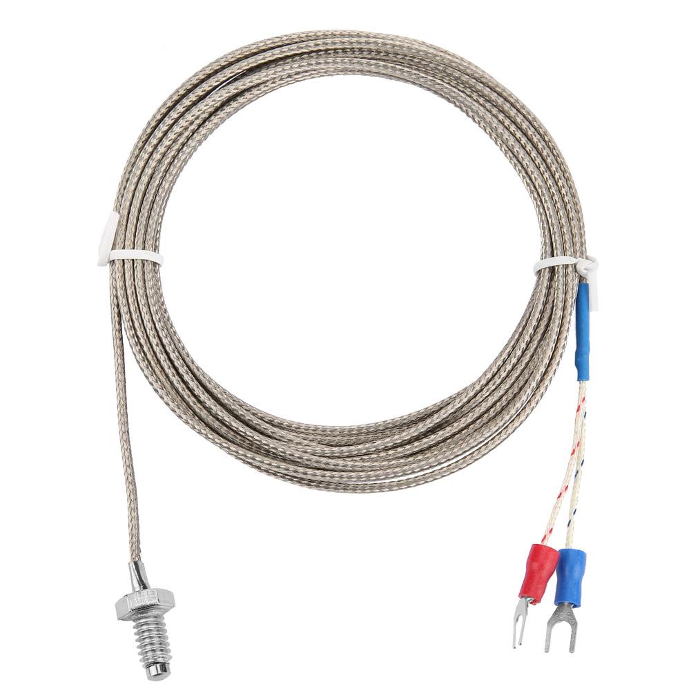 Thermocouple K Type Cable M6 Screw Probe Temperature Sensor High Measurement Accuracy Easy To Use Cooperative Use for Industry