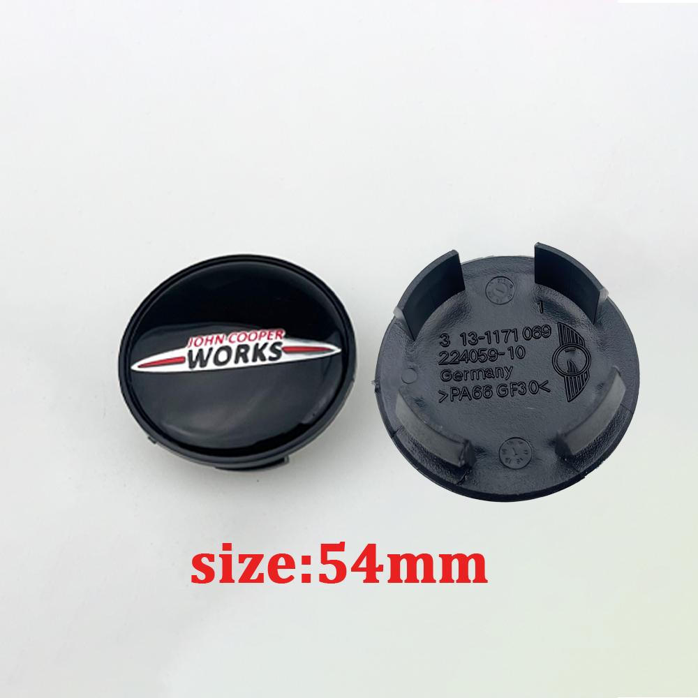 4Pcs 54mm Car Wheel Center Hub Cap Rim Cover For Mini JOHN Cooper S Works JCW One+ R56 R60 R61 F54 F55 F56 F60 Auto Accessories