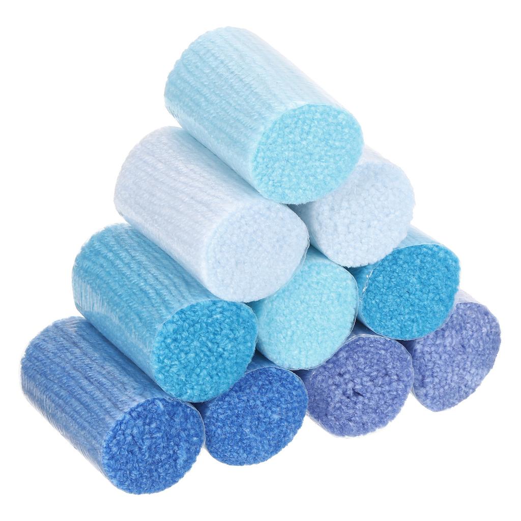 10 Rolls Latch Hook Yarn, Latch Hook Kit Yarn Precut Hook Rugs Yarn Crochet Colorful For Latch Hook Rug Adults Beginners