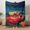 1pc Mcqueen Adventure Flannel Blanket Soft Warm Throw Blanket for Bedroom Living Room Bed Travel Camping Picnic Gift. M730063