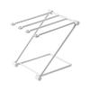 Suporte de Secagem de Panos de Prato para Bancada 4 Braços Dobrável Vertical Suporte para Toalha de Mão Porta-Armazenamento de Panos de Prato para Cozinha Cinza Claro