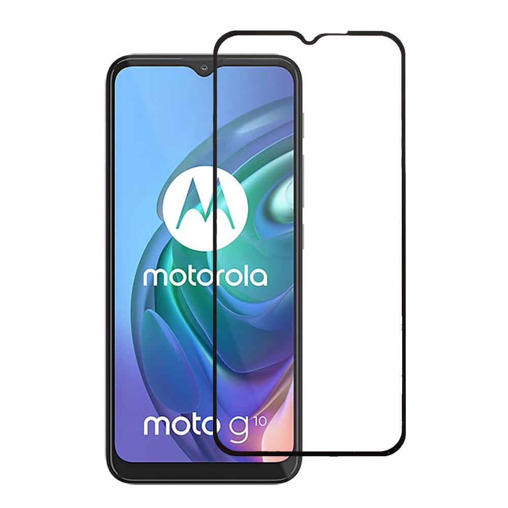 For Motorola Moto G10/G30 Screen Protector Full Coverage Full Glue Silk Printing Tempered Glass Ultra HD Film Guard