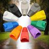 RJ45 Ethernet Network Cable Plugs with Protective Covers, Available In Packs of 50/100.
