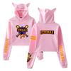 Short Hoodies Women Icrimax Printed Lady Sweatshirt Tracksuit Long Sleeve Female Cropped Top Fashion Korean Clothes Harajuku